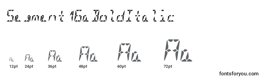 Größen der Schriftart Segment16aBoldItalic