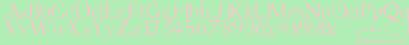 JupiterAscendingFont Font – Pink Fonts on Green Background