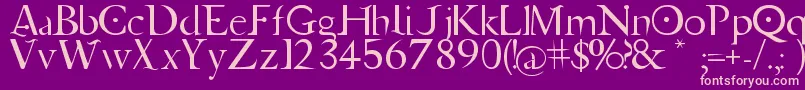 JupiterAscendingFont Font – Pink Fonts on Purple Background