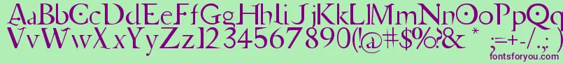 More about JupiterAscendingFont Font JupiterAscendingFont Font – Purple Fonts on Green Background