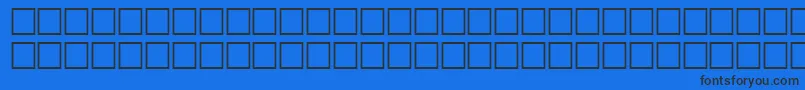 HeshamKashkoolNormalTraditional Font – Black Fonts on Blue Background