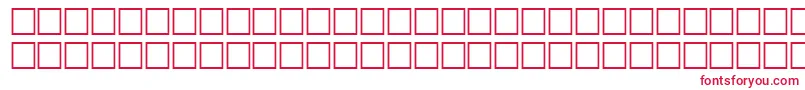 フォントHeshamKashkoolNormalTraditional – 白い背景に赤い文字