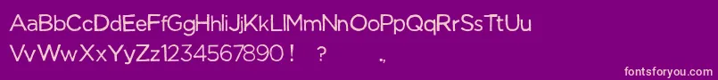 ManhattanHandMedium Font – Pink Fonts on Purple Background