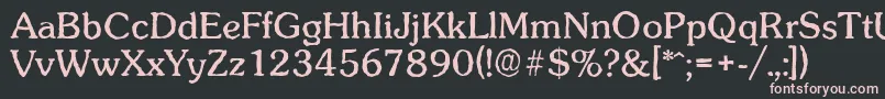 SunsetantiqueRegular Font – Pink Fonts on Black Background