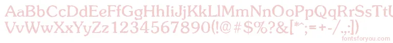 SunsetantiqueRegular Font – Pink Fonts on White Background