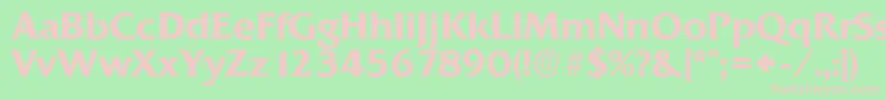 Police QuadratserialBold – polices roses sur fond vert