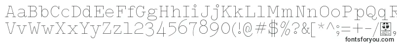 TypowriterThinDemo-fontti – Alkavat T:lla olevat fontit
