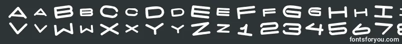 フォント7daysfatrotated – 白い文字