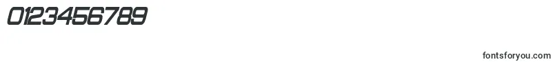 フォントProbertCondensedBlackItalic – 数字と数値のためのフォント