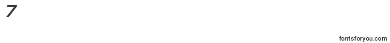 Шрифт ProbertCondensedBlackItalic – шрифты цифры 7