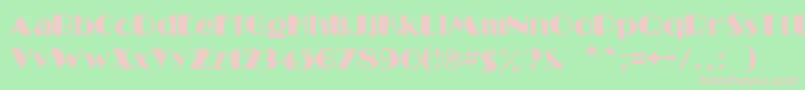 Southbeache Font – Pink Fonts on Green Background