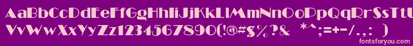 Southbeache Font – Pink Fonts on Purple Background