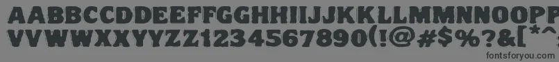 フォントVtcnightofthedrippydeadfatcaps – 黒い文字の灰色の背景