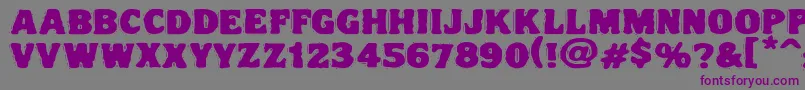 Vtcnightofthedrippydeadfatcaps Font – Purple Fonts on Gray Background