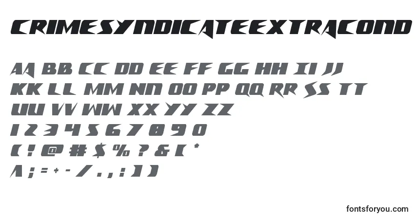 Police Crimesyndicateextracond - Alphabet, Chiffres, Caractères Spéciaux