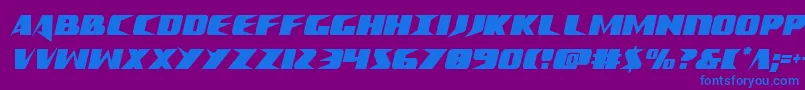 Crimesyndicateextracond Font – Blue Fonts on Purple Background