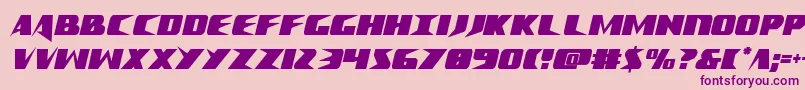 Crimesyndicateextracond Font – Purple Fonts on Pink Background