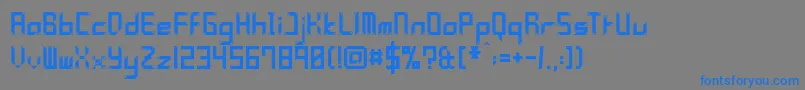 YleePolymniaFramed Font – Blue Fonts on Gray Background