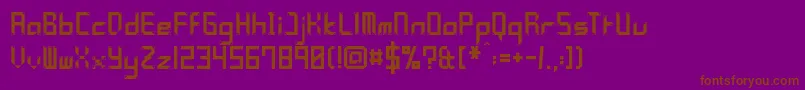 YleePolymniaFramed Font – Brown Fonts on Purple Background