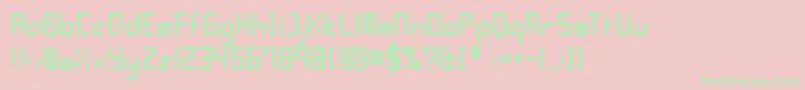 YleePolymniaFramed Font – Green Fonts on Pink Background