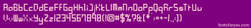 YleePolymniaFramed Font – Pink Fonts on Purple Background