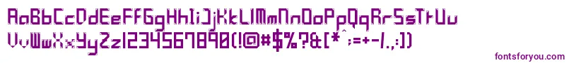 YleePolymniaFramed Font – Purple Fonts on White Background