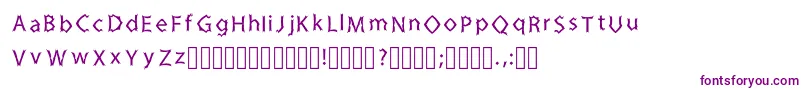 ZinedkaRegular-fontti – violetit fontit valkoisella taustalla