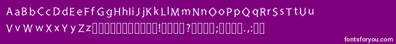 ZinedkaRegular Font – White Fonts on Purple Background