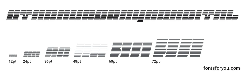 Starnurserygradital Font Sizes