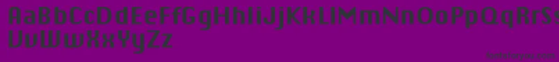 フォントChiqReducedBold – 紫の背景に黒い文字