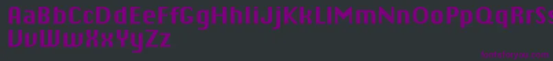 Шрифт ChiqReducedBold – фиолетовые шрифты на чёрном фоне