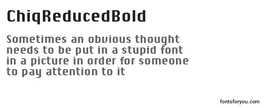 ChiqReducedBold Font