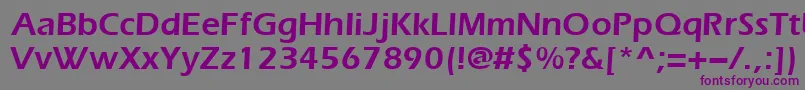 Шрифт Evrsd – фиолетовые шрифты на сером фоне