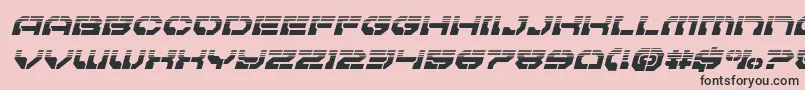 Pulsarclasshalfital Font – Black Fonts on Pink Background