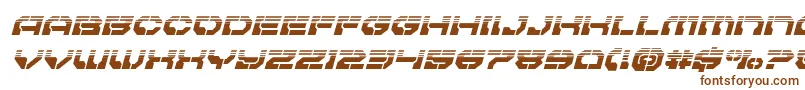 Pulsarclasshalfital-fontti – ruskeat fontit valkoisella taustalla