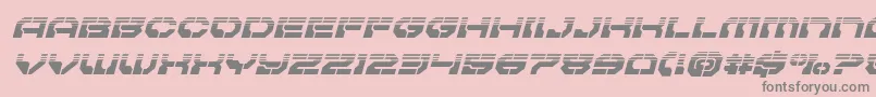 Pulsarclasshalfital Font – Gray Fonts on Pink Background