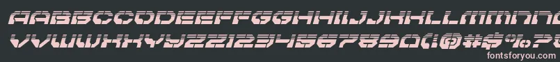 Pulsarclasshalfital Font – Pink Fonts on Black Background