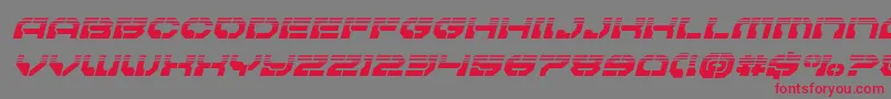 Pulsarclasshalfital Font – Red Fonts on Gray Background