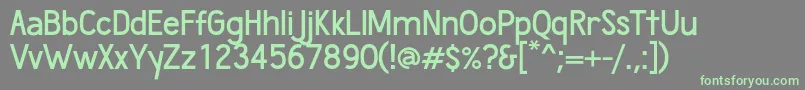 Шрифт WumbologySemibold – зелёные шрифты на сером фоне