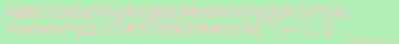 WumbologySemibold Font – Pink Fonts on Green Background