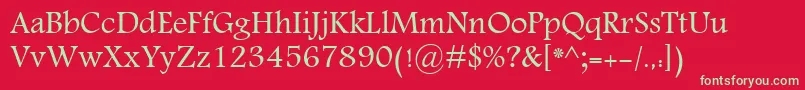 MohammadAnnoktah Font – Green Fonts on Red Background