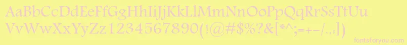 MohammadAnnoktah Font – Pink Fonts on Yellow Background