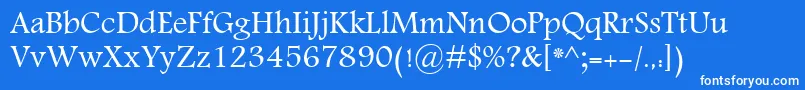 MohammadAnnoktah Font – White Fonts on Blue Background