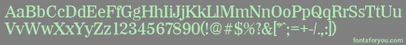WichitaMedium-fontti – vihreät fontit harmaalla taustalla