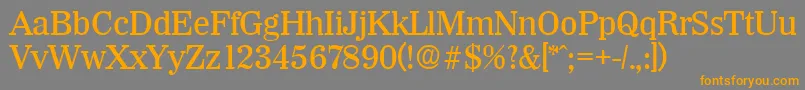 WichitaMedium Font – Orange Fonts on Gray Background