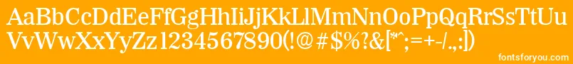 WichitaMedium Font – White Fonts on Orange Background