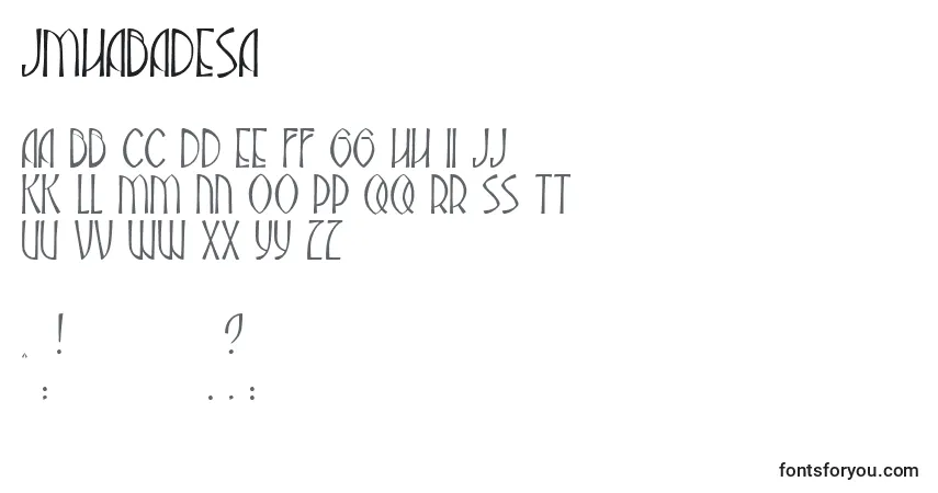 JmhAbadesa Font – alphabet, numbers, special characters