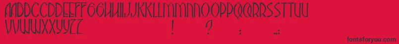 JmhAbadesa Font – Black Fonts on Red Background