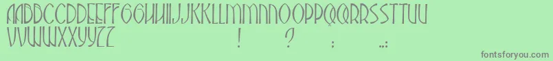 JmhAbadesa Font – Gray Fonts on Green Background