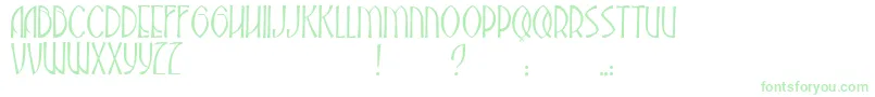 JmhAbadesa Font – Green Fonts on White Background